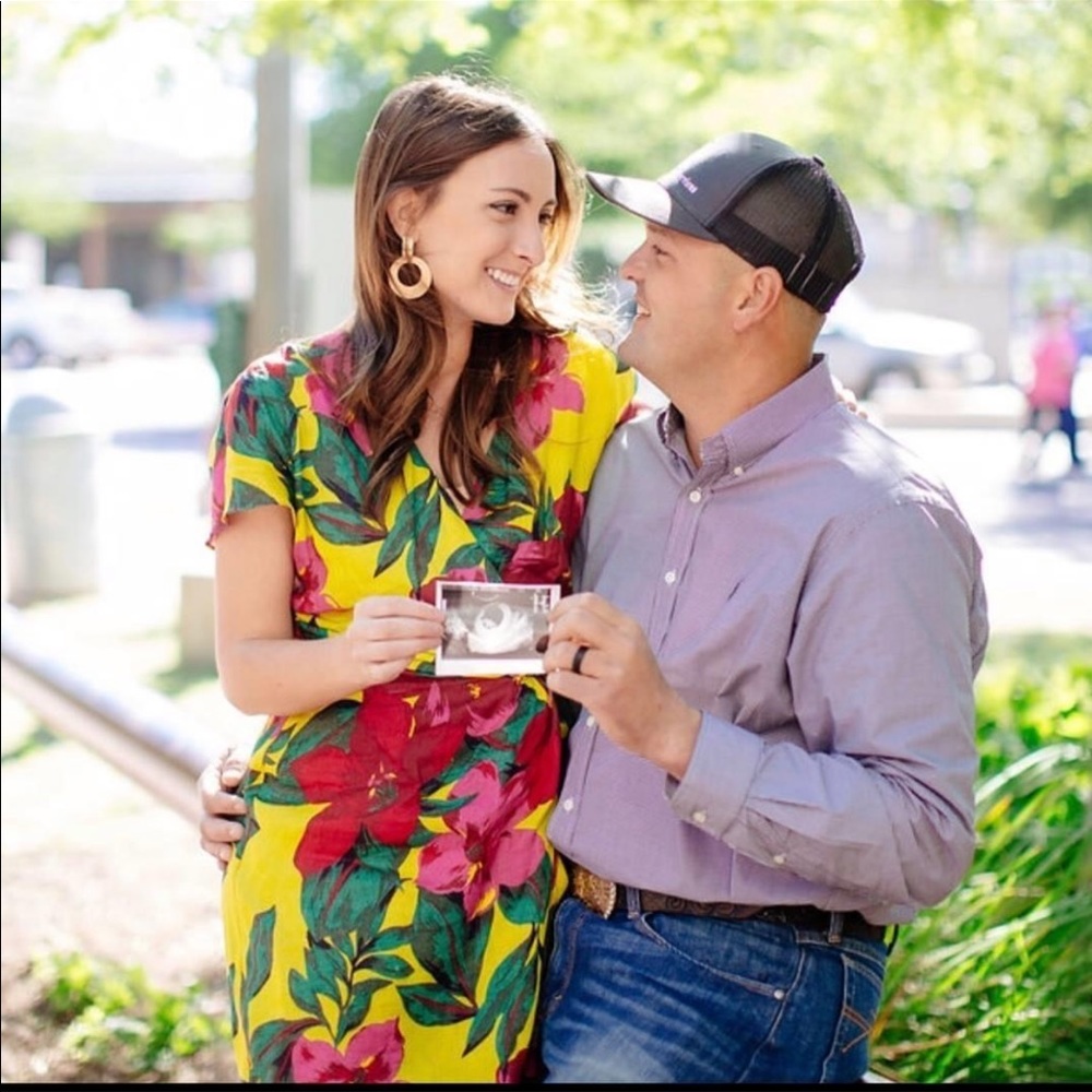 Zara Linen floral dress